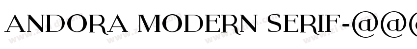 andora modern serif字体转换